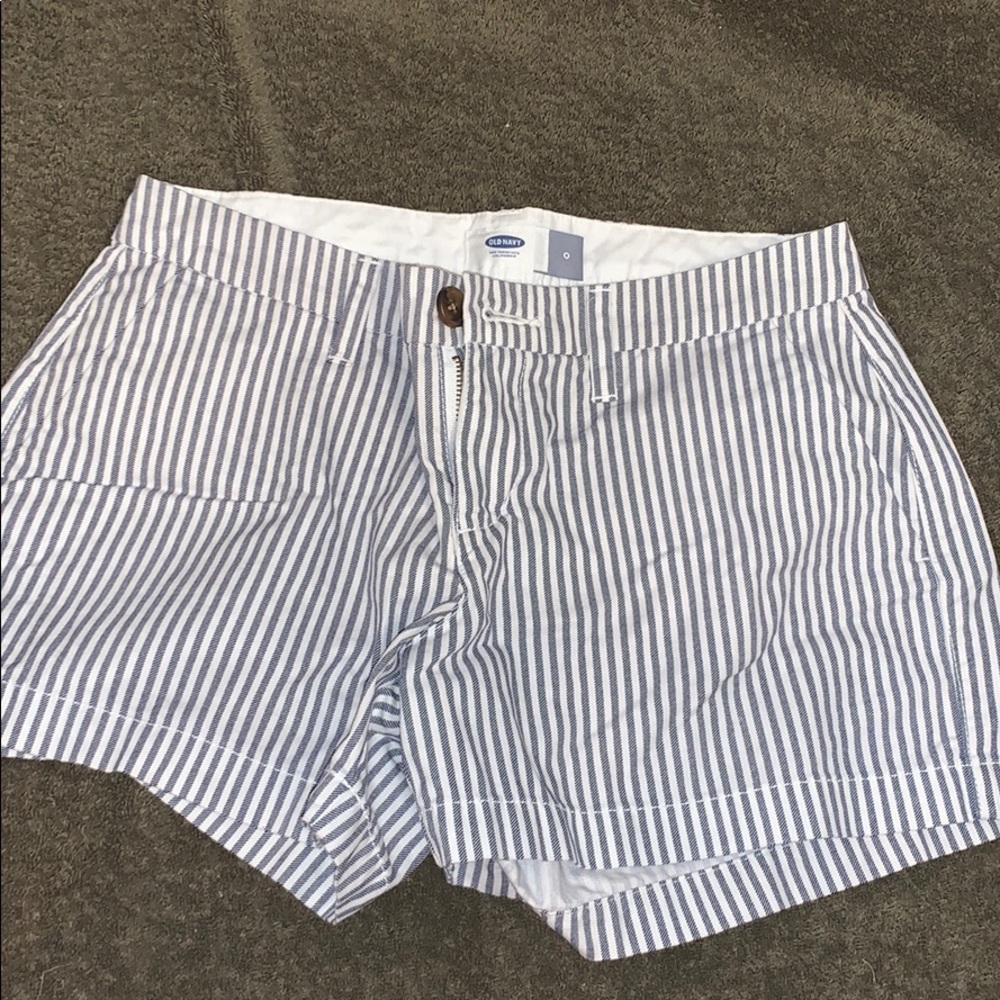 Old Navy Blue and White Sailor Shorts